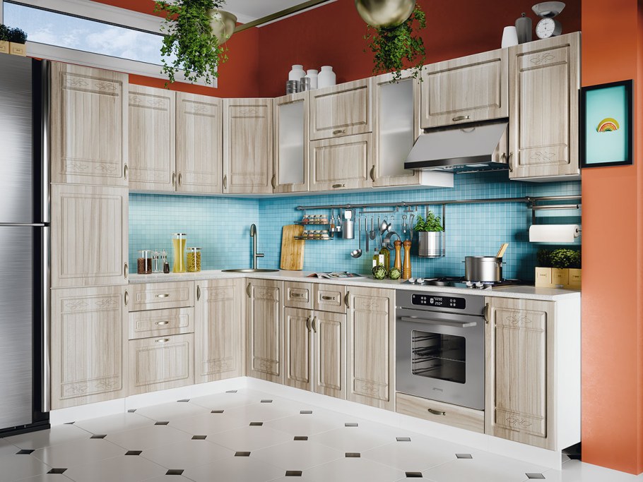 Модульная кухня Квадро МДФ