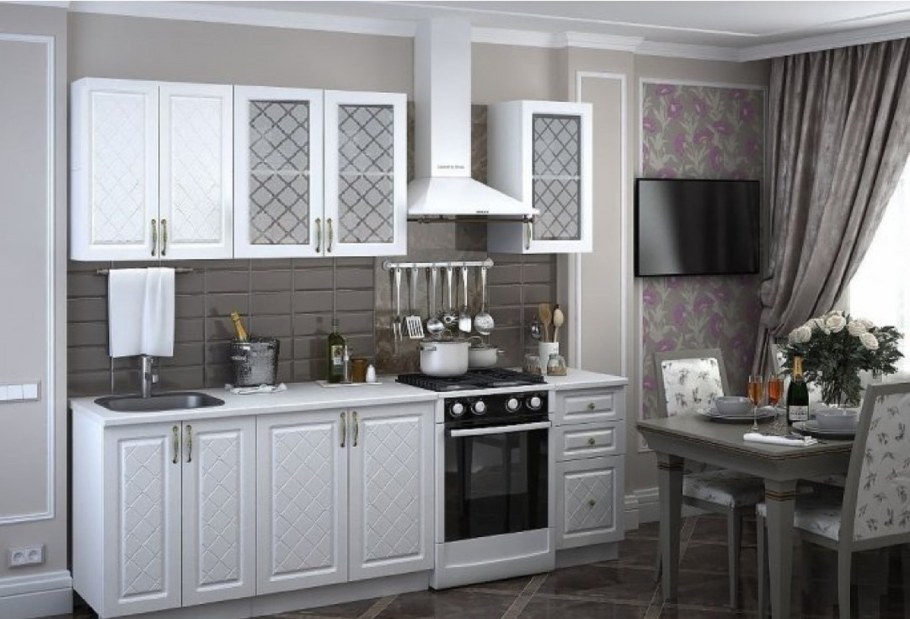 Кухня Модена дуб серый Стендмебель