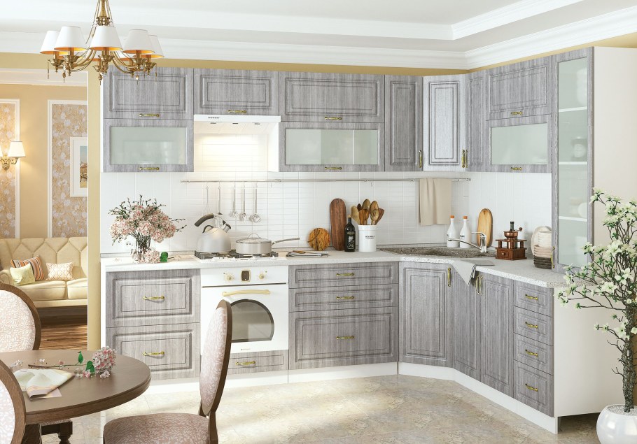 Кухня Юлия Стендмебель Сандал серый