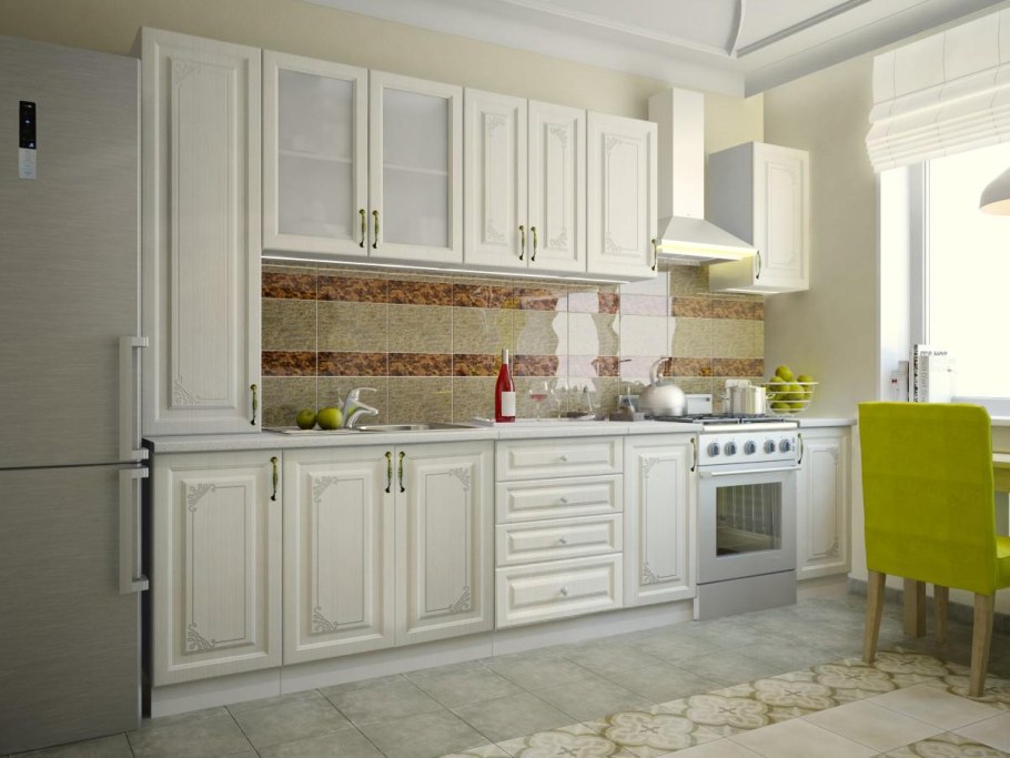 Кухня модульная Виктория Сандал белый