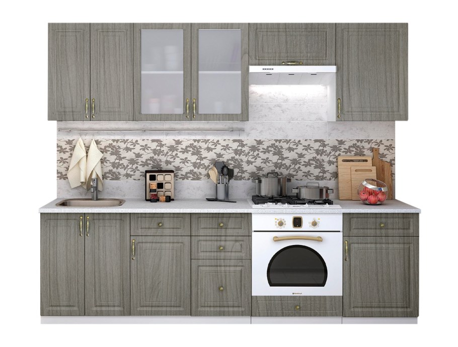 Кухня Юлия Сандал серый