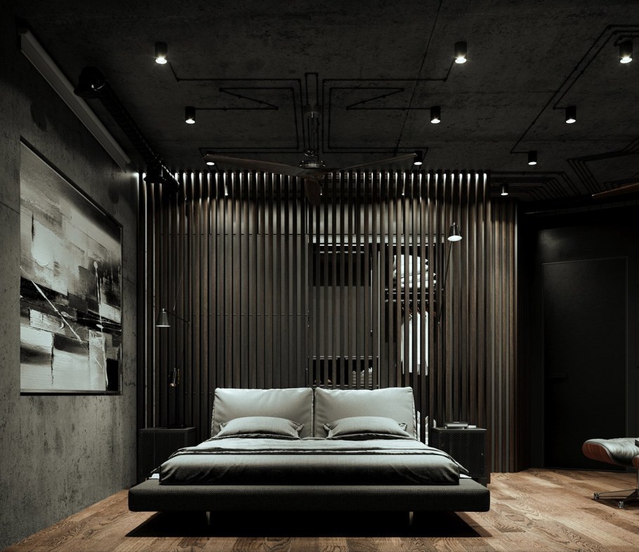 Интерьер мужской комнаты