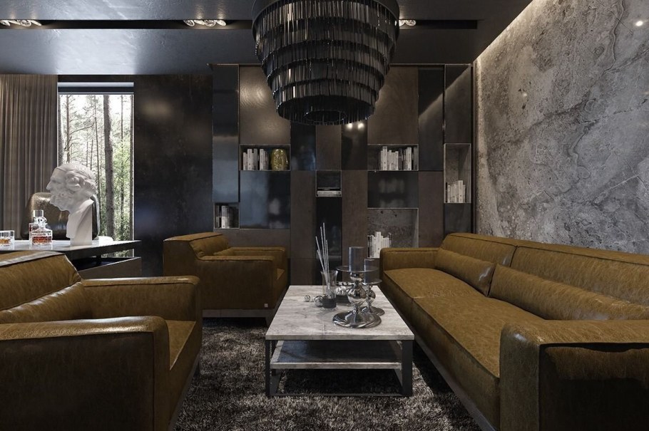 Интерьер в стиле брутализм и необрутализм