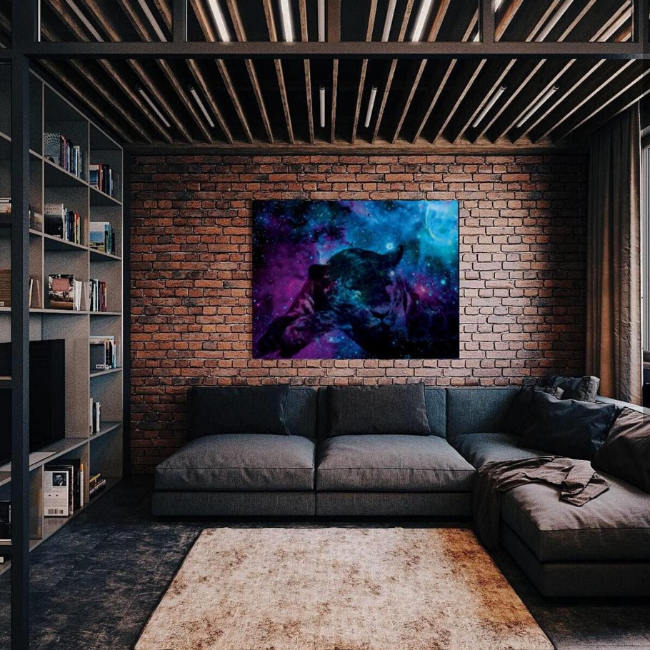 Гостиные в стиле лофт