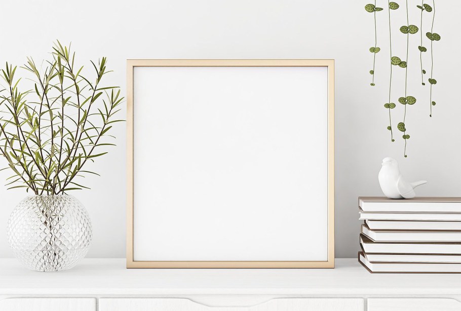 Мокап картина в интерьере