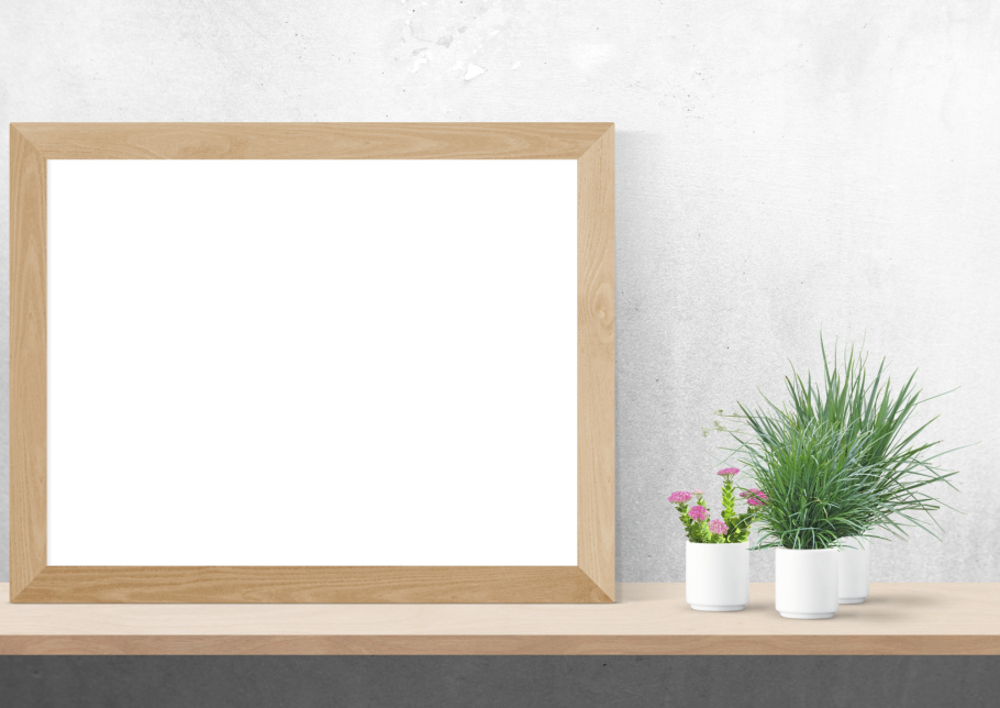 Пустые рамки в интерьере