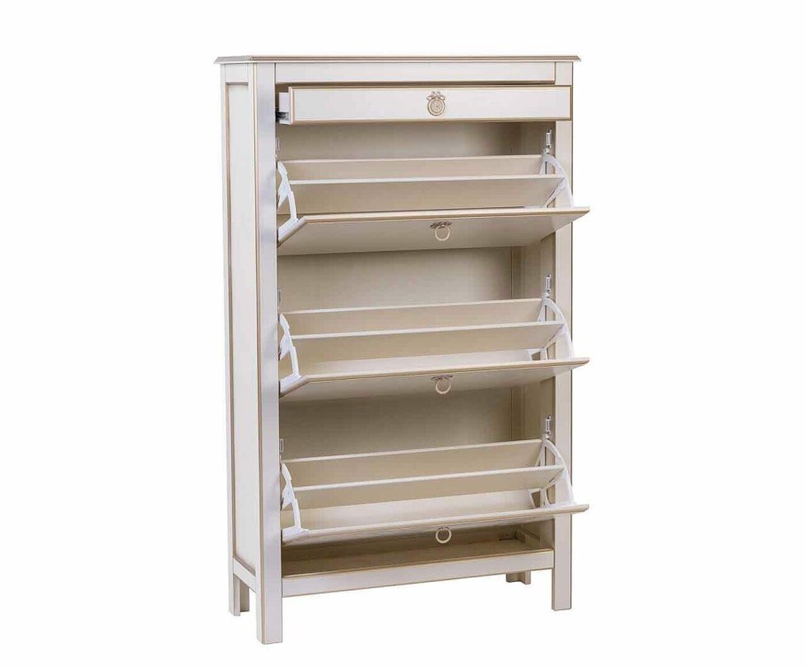 Обувница Валенсия высокая el 5002 White Snow