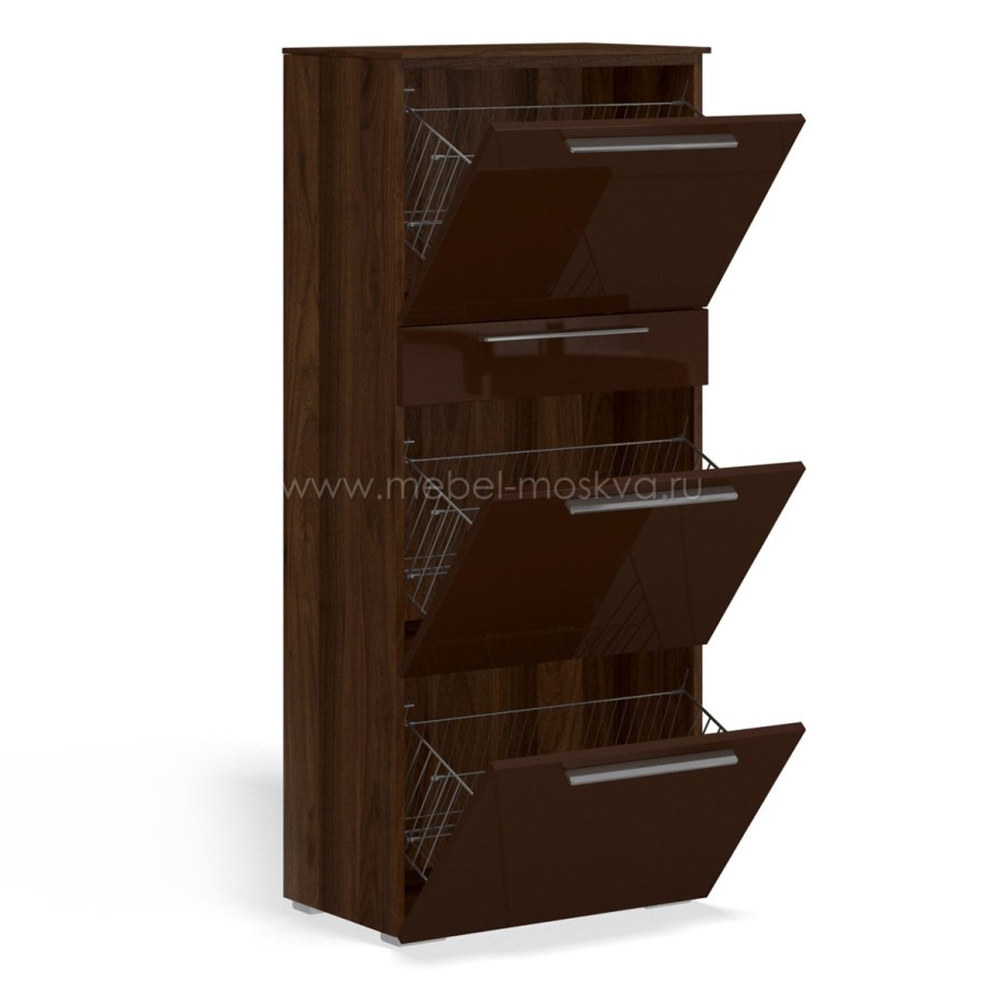 Обувница Клио км 123 (орех, 1000x204x1230 мм)