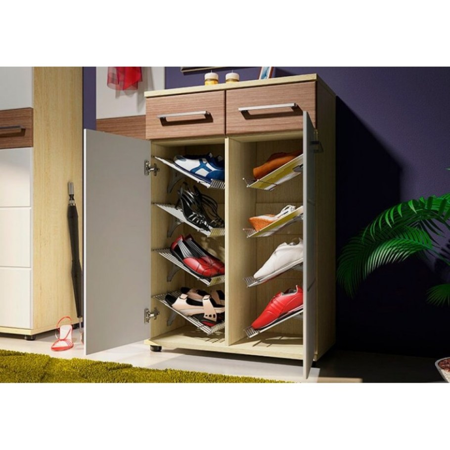 Обувной шкаф слим на 30 пар обуви