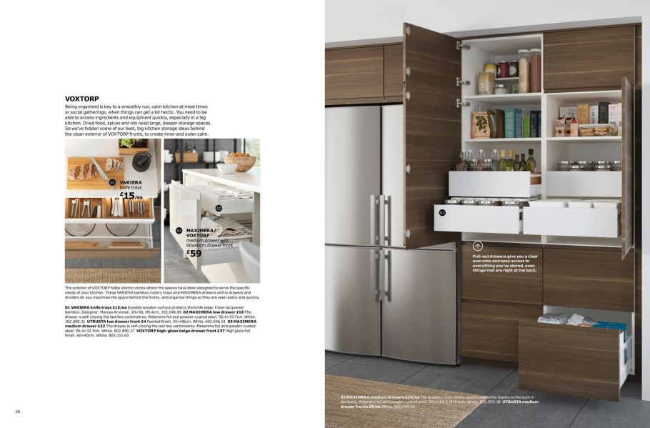 Икеа Воксторп грецкий орех