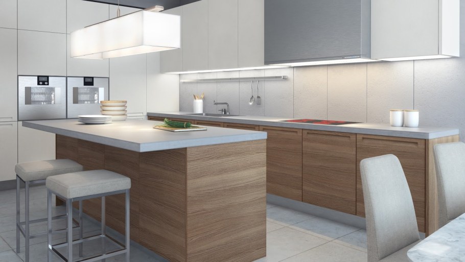 Кухня икеа Воксторп дуб