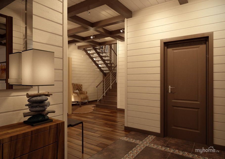 Прихожая в деревянном доме
