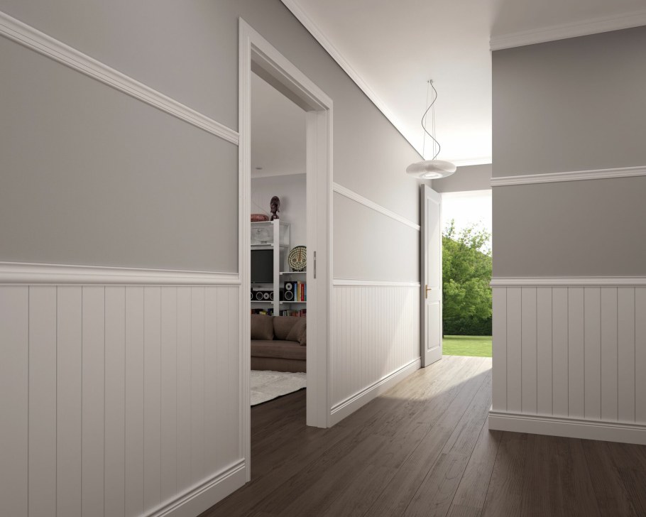 МДФ панели в интерьере прихожей