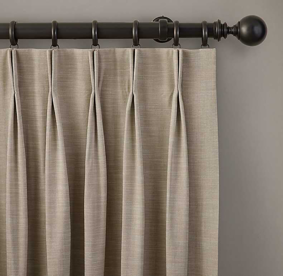 Шторная лента бантовая складка