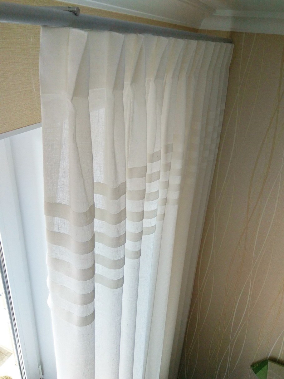 Шторная лента бантовая складка