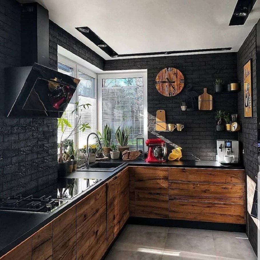 Кухня лофт 12 кв