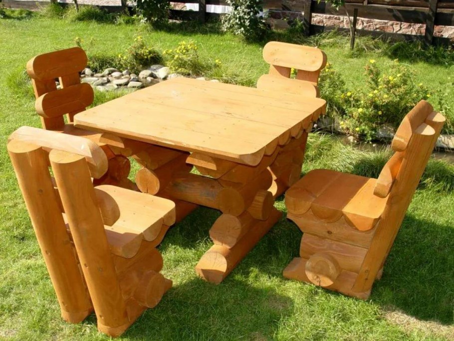 Мебель из бревна