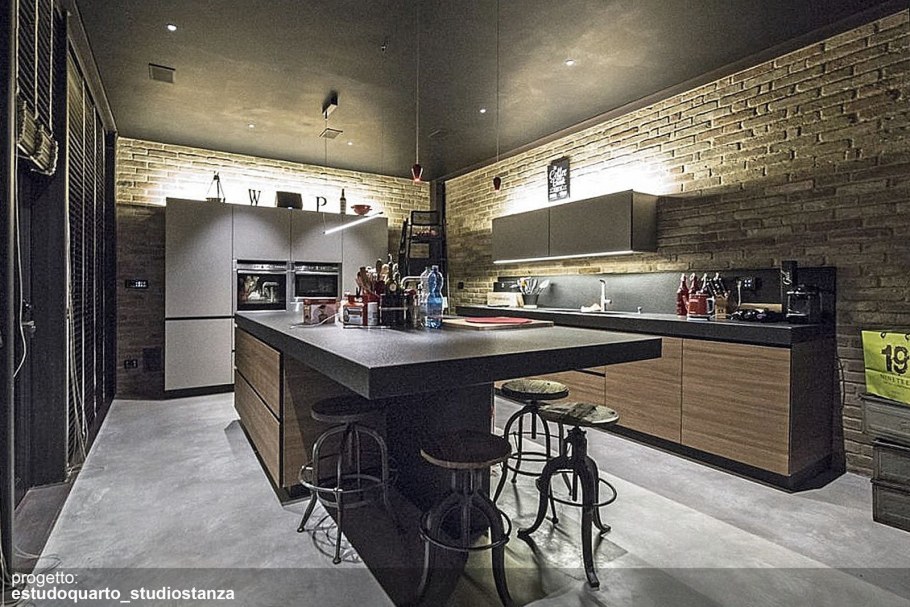 Кухонный гарнитур в стиле лофт