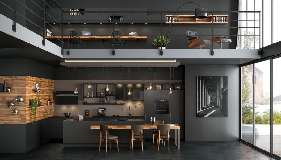 Кухни лофт в интерьере