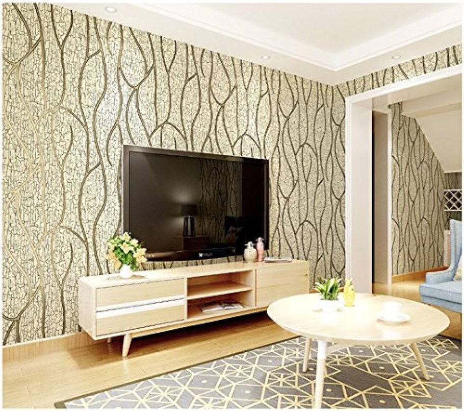 Стильные обои для гостиной
