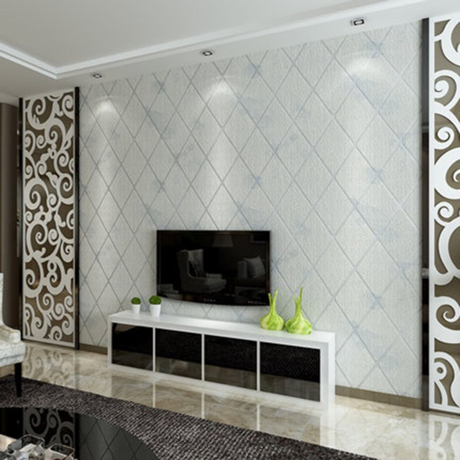 Комбинированные обои для зала