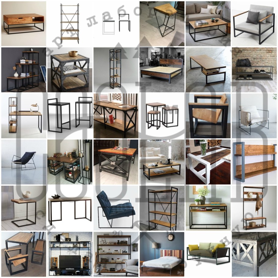 Изготовление мебели в стиле лофт