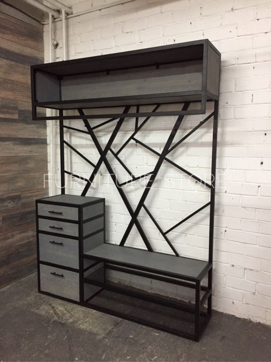 Прихожая из металла в стиле лофт