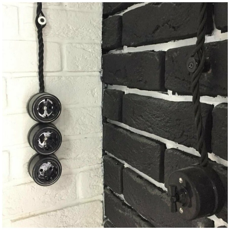 Электропроводка в стиле лофт