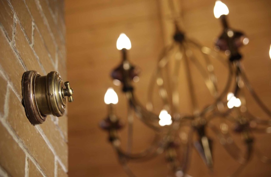 Выключатель ретро двухклавишный проходной