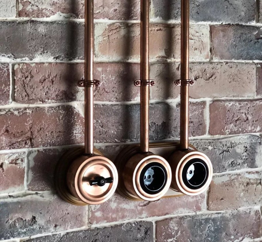 Проводка в медных трубах