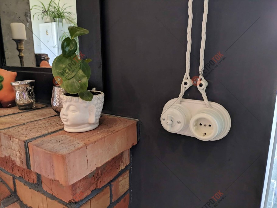 Наружные розетки лофт