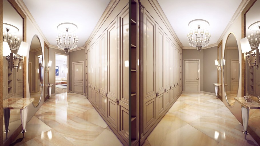 Прихожая современная классика