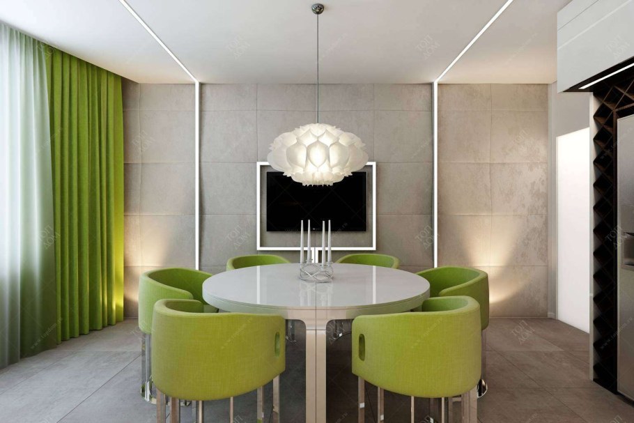 Интерьер в зеленом стиле