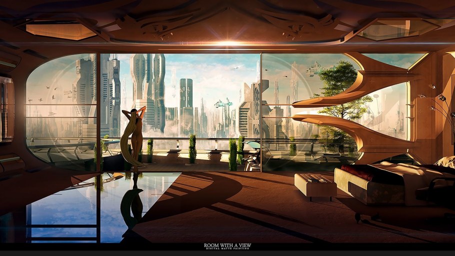 Футуристическая архитектура будущего концепт