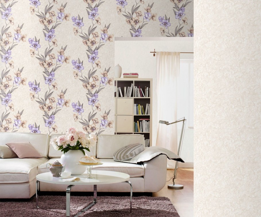 Бумажные обои в интерьере