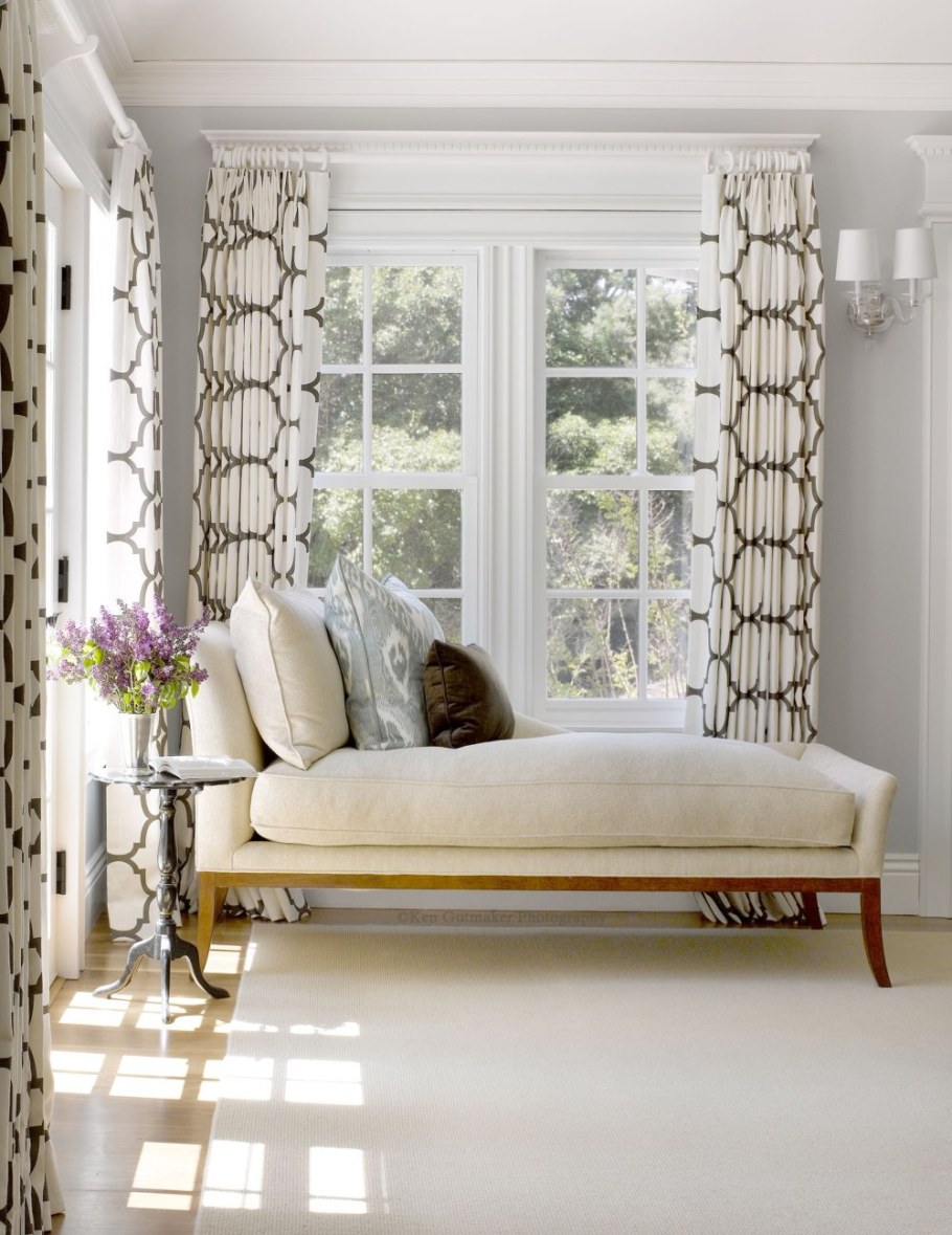 Занавески в зал визуально увеличивающие пространство