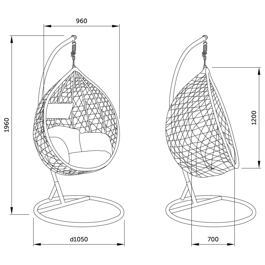 Кресло подвесное "Лина"