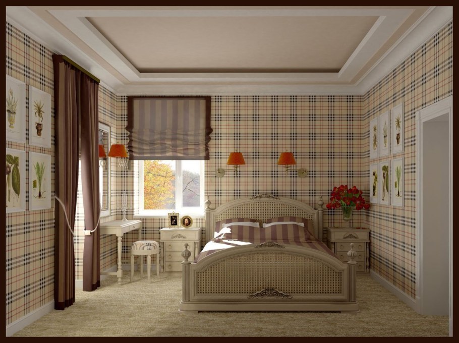 Спальня в английском стиле