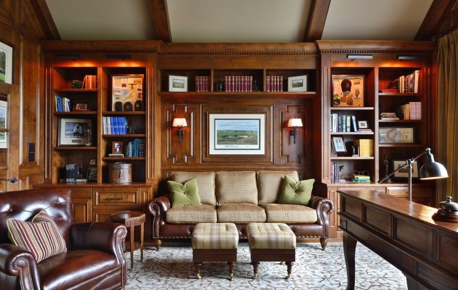 Бидермейер стиль в интерьере кабинет