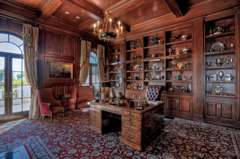 Кабинет интерьер староанглийский