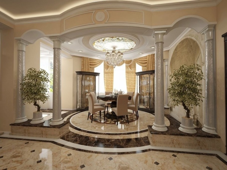 Колонны в интерьере