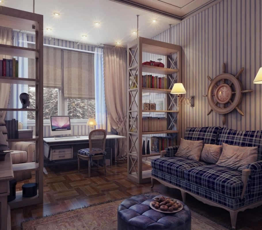 Комната в английском стиле в интерьере