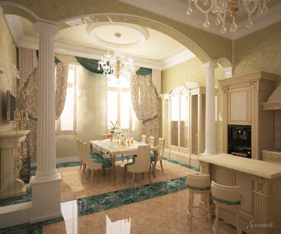 Квартира в античном стиле