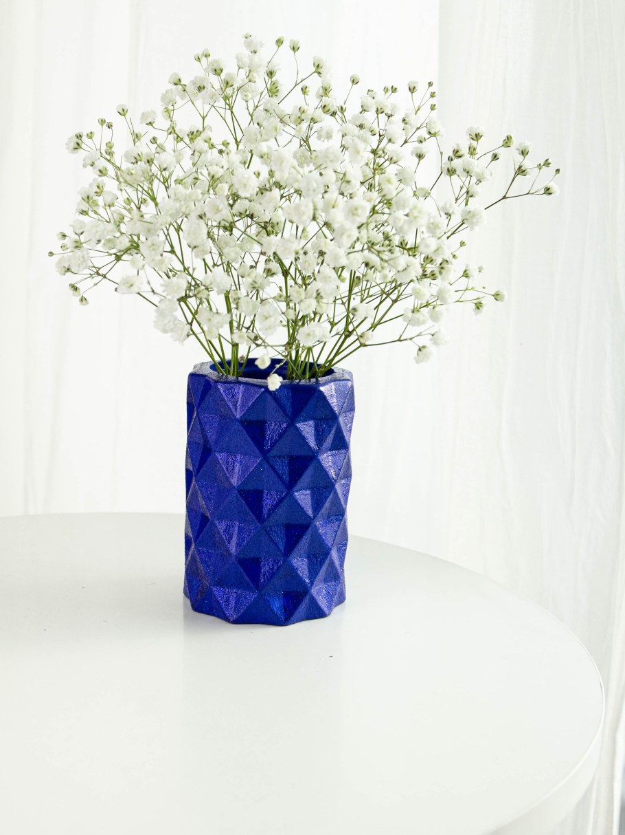 Ваза гол. Квадрат декор.