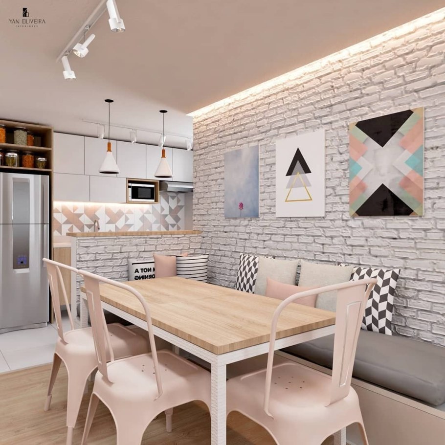 Кирпичики на стену на кухню