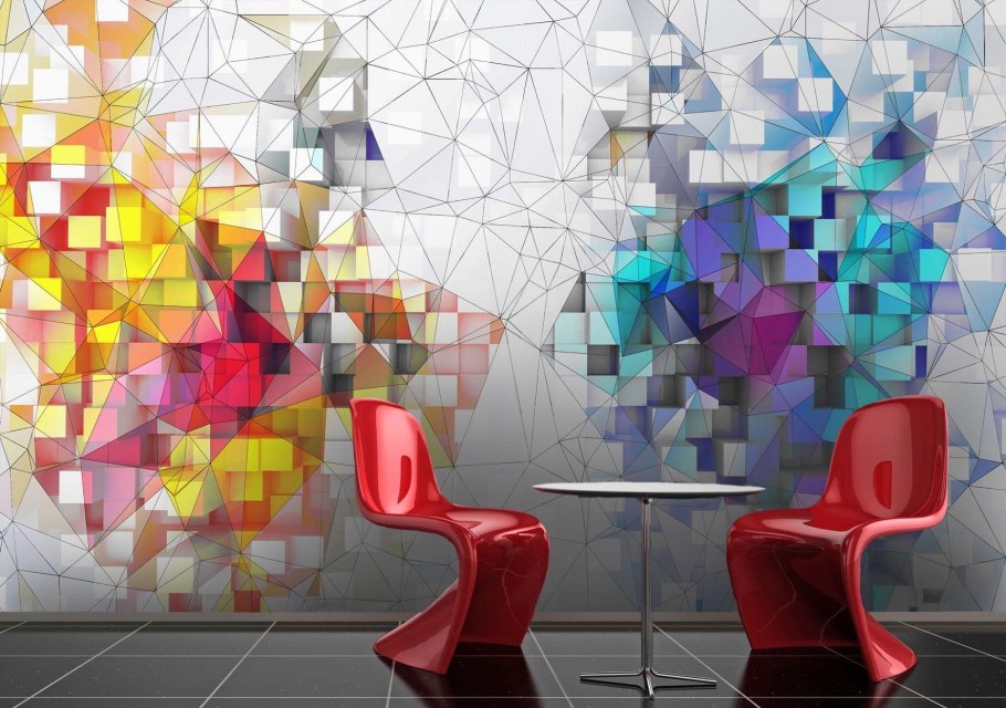 Абстрактная роспись стен