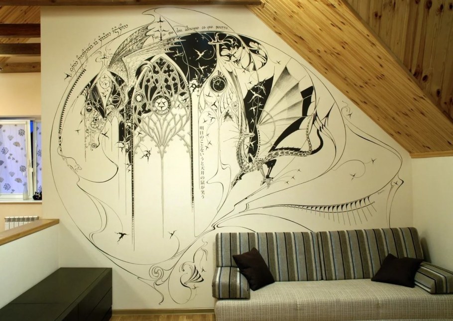 Необычный декор стен