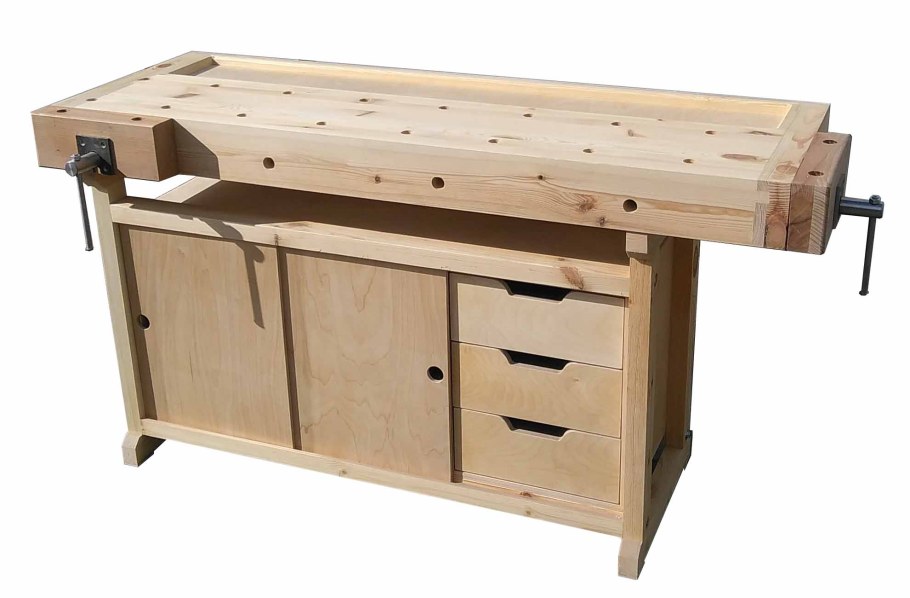 Верстак столярный 850х1700х500мм