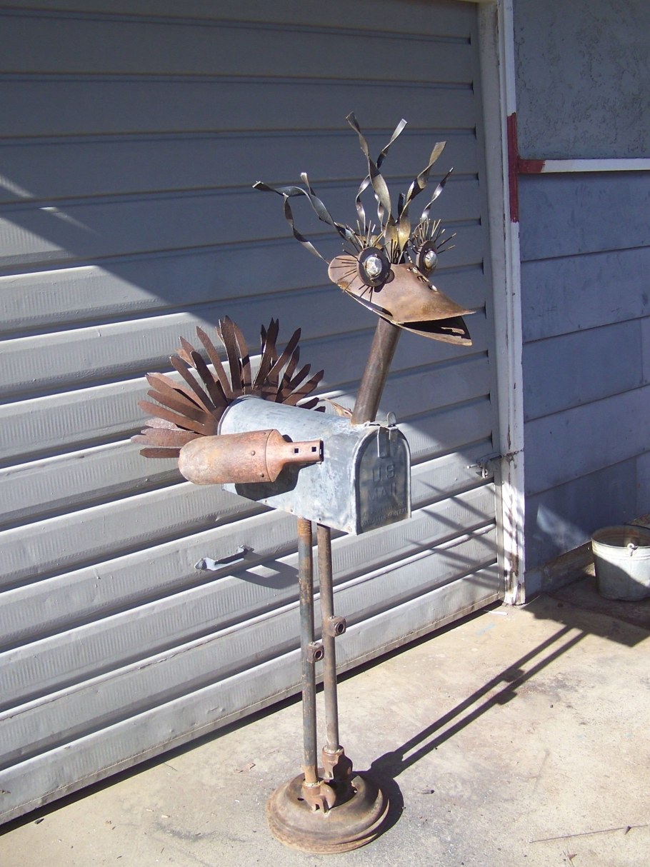 Декор для сада из металлолома