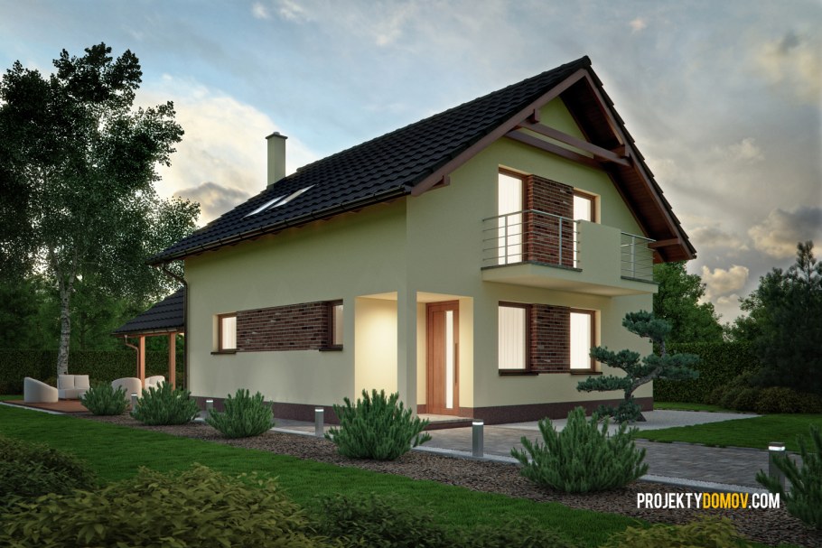 Дом с мансардой до 110 кв м